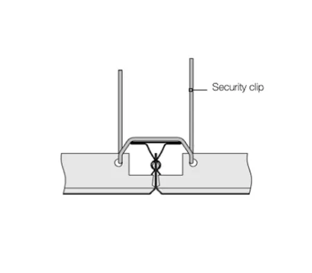Подвесной потолок Армстронг V-Clip Plain белый 1200x300х40мм перфорация Rg1504 с флисом