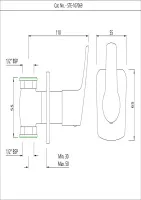 Настенный запорный клапан Essco Stella STE-CHR-107069 Хром