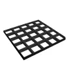 Грильято GL-15 ячейка 120x120, высота 37 мм, ширина 15 мм, черный