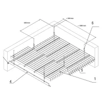 Грильято Жалюзи ячейка 300x50 мм, белый матовый, высота 30 / 50 мм, ширина 10 мм