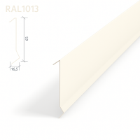 Рейка Албес A91SP оцинкованная RAL1013 Жемчужно-белый