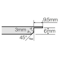 Кассетный потолок Албес AP600A6/45°/Т-24 Tegular 24 белый матовый Эконом